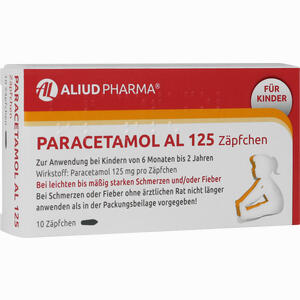 Paracetamol Al 125 Säuglingszäpfchen 10 Stück - ab 1,29 €
