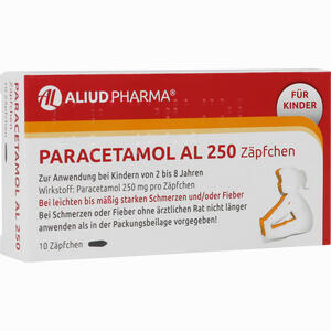 Paracetamol Al 250 Zäpfchen 10 Stück Paracetamol Al 250 Zäpfchen 10 Stück