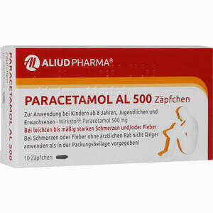 Paracetamol Al 500 Zäpfchen 10 Stück - ab 1,59 €
