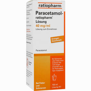 Paracetamol Ratiopharm Lösung  100 ml - ab 2,38 €