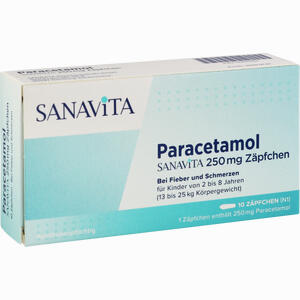 Paracetamol Sanavita 250 Mg Zäpfchen Kleinkinder- Zäpfchen 10 Stück - ab 0,00 &euro;