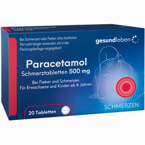 Paracetamol Schmerztabletten  20 Stück - ab 0,85 €