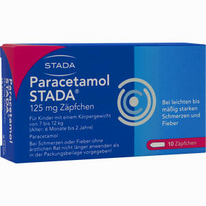 Paracetamol Stada 125 Säuglingszäpfchen 10 Stück - ab 0,98 €