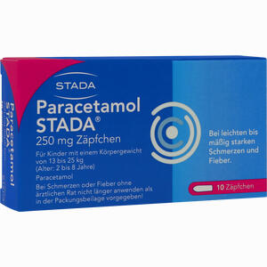 Paracetamol Stada 250 Kleinkinder- Zäpfchen 10 Stück - ab 0,89 €