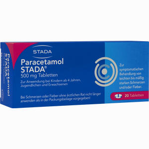 Paracetamol Stada 500mg Tabletten  20 Stück Paracetamol Stada 500mg Tabletten  20 Stück