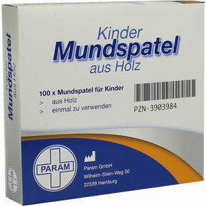 Param Kinder Holzmundspatel 100 Stück - ab 2,82 €