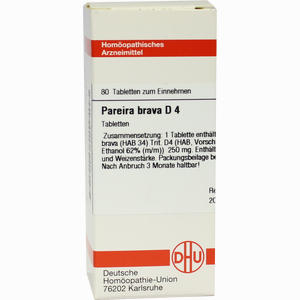 Pareira Brava D4 Tabletten 80 Stück - ab 0,00 &euro;