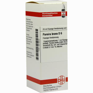 Pareira Brava D6 Dilution 20 ml - ab 0,00 €
