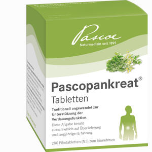 Pascopankreat Tabletten Filmtabletten 200 Stück - ab 0,00 &euro;