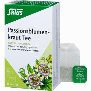 Passionsblumenkraut Tee Passifllorae Her.bio Salus Filterbeutel 15 Stück - ab 2,96 €