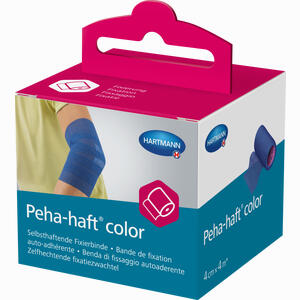 Peha- Haft Color Fixierbinde Latexfrei 4cmx4m Blau  1 Stück - ab 2,33 €