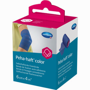 Peha- Haft Color Fixierbinde Latexfrei 6cmx4m Blau  1 Stück - ab 2,75 €