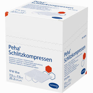 Peha Schlitzkompressen Steril 7,5x7,5cm  25 Stück - ab 34,52 &euro;