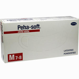 Peha- Soft Nitrile White Untersuchungshandschuhe Gr. M Unsteril Puderfrei  100 Stück - ab 5,06 €