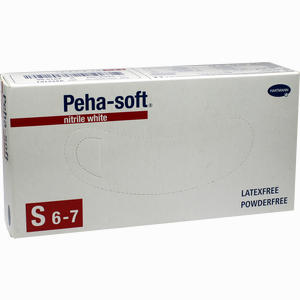 Peha- Soft Nitrile White Untersuchungshandschuhe Gr. S Unsteril Puderfrei  100 Stück - ab 5,10 €