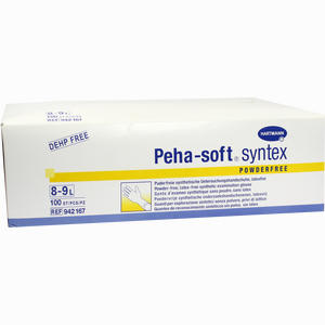 Peha- Soft Syntex Untersuchungshandschuhe Gr. L Unsteril Puderfrei  100 Stück - ab 5,39 €