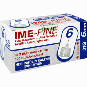 Pen Kanülen Ime- Fine Universal 31g/6mm  100 Stück - ab 0,00 €