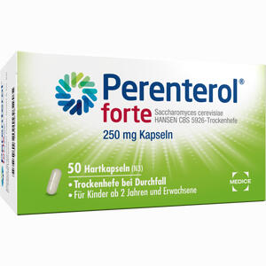 Abbildung von Perenterol Forte 250mg Kapseln 50 Stück Abbildung von Perenterol Forte 250mg Kapseln 50 Stück