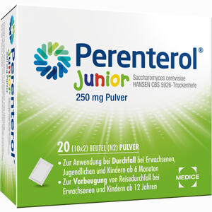 Abbildung von Perenterol Junior 250mg Pulver Beutel  20 Stück Abbildung von Perenterol Junior 250mg Pulver Beutel  20 Stück