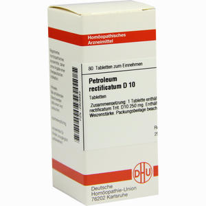 Petroleum Rectific D10 Tabletten 80 Stück - ab 8,88 €