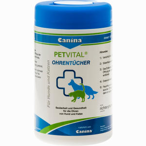Petvital Feuchttücher für Ohren  120 Stück - ab 6,91 €