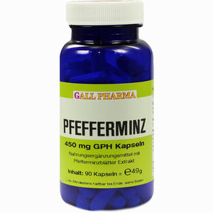 Pfefferminz 450mg Gph Kapseln  90 Stück - ab 16,71 €