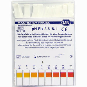 Ph- Fix Indikatorstäbchen Ph 3.6- 6.1  100 Stück - ab 12,15 €