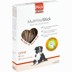 Pha Multivitalstick für Hunde Kaudragees 7 Stück - ab 2,72 €