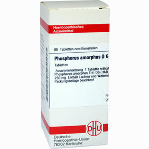 Phosphorus Amorph D6 Tabletten 80 Stück - ab 8,88 €