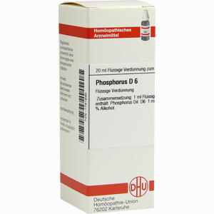 Phosphorus D6 Dilution DHU-Arzneimittel GmbH & Co. KG 20 ml - ab 8,46 &euro;