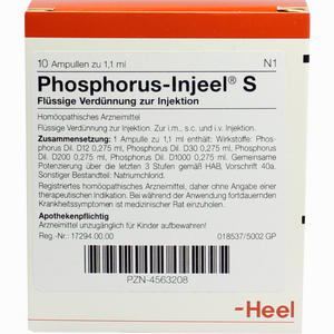 Phosphorus- Injeel S Ampullen  10 Stück - ab 16,35 €