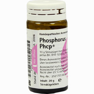 Phosphorus Phcp Globuli  20 g - ab 7,77 €