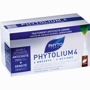 Phyto Phytolium 4 Kur Anti- Haarausfall für Männer Ampullen 12 x 3.5 ml - ab 0,00 €