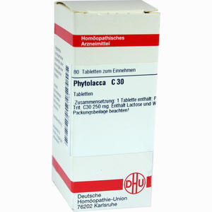 Phytolacca C30 Tabletten 80 Stück - ab 8,94 €
