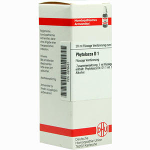 Phytolacca D1 Dilution DHU-Arzneimittel GmbH & Co. KG 20 ml - ab 8,74 &euro;