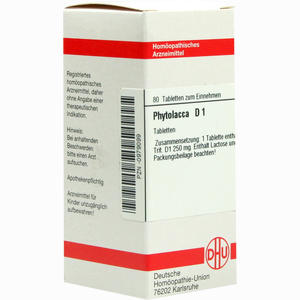 Phytolacca D1 Tabletten 80 Stück - ab 8,28 €
