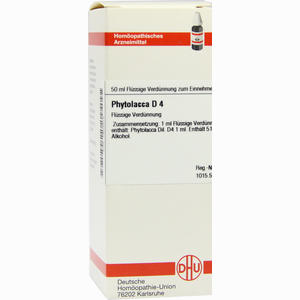 Phytolacca D4 Dilution 50 ml - ab 0,00 €