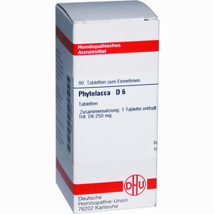 Phytolacca D6 Tabletten 80 Stück - ab 7,95 €