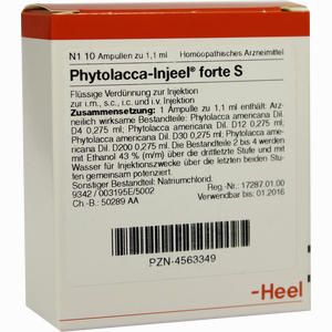 Phytolacca- Injeel Forte S Ampullen  10 Stück - ab 18,85 €