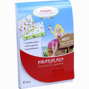 Piratoplast Mädchen Pflasterzuschnitt 6cmx10cm  6 Stück - ab 4,20 €