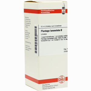Plantago Lanceol Urtinktur Dilution 50 ml - ab 0,00 &euro;