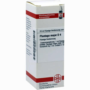 Plantago Major D4 Dilution 20 ml - ab 0,00 €