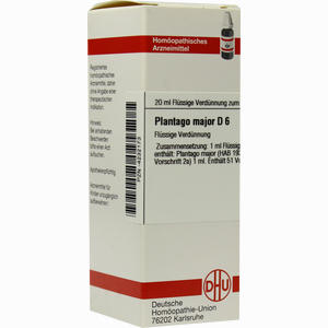 Plantago Major D6 Dilution 20 ml - ab 9,31 €