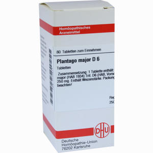 Plantago Major D6 Tabletten 80 Stück - ab 9,31 €