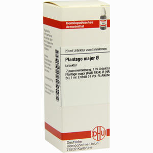 Plantago Major Urtinktur Dilution DHU-Arzneimittel GmbH & Co. KG 20 ml - ab 11,74 &euro;