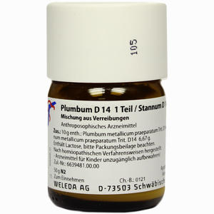 Plumbum D14 1 Teil/stannum D14 2 Teile Trituration 50 g - ab 0,00 &euro;