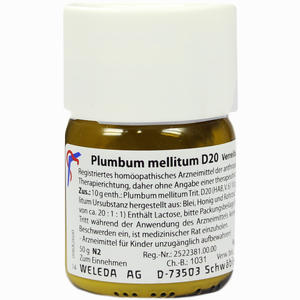 Plumbum Mellitum D20 Trituration 50 g - ab 39,70 €