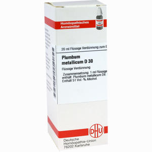 Plumbum Met D30 Dilution 20 ml - ab 0,00 &euro;