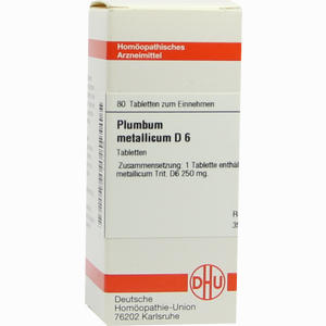 Plumbum Met D6 Tabletten 80 Stück - ab 8,88 €