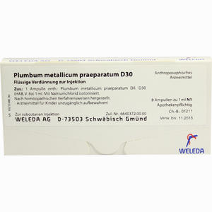 Plumbum Met Praep D30 Ampullen 8 x 1 ml - ab 27,38 €